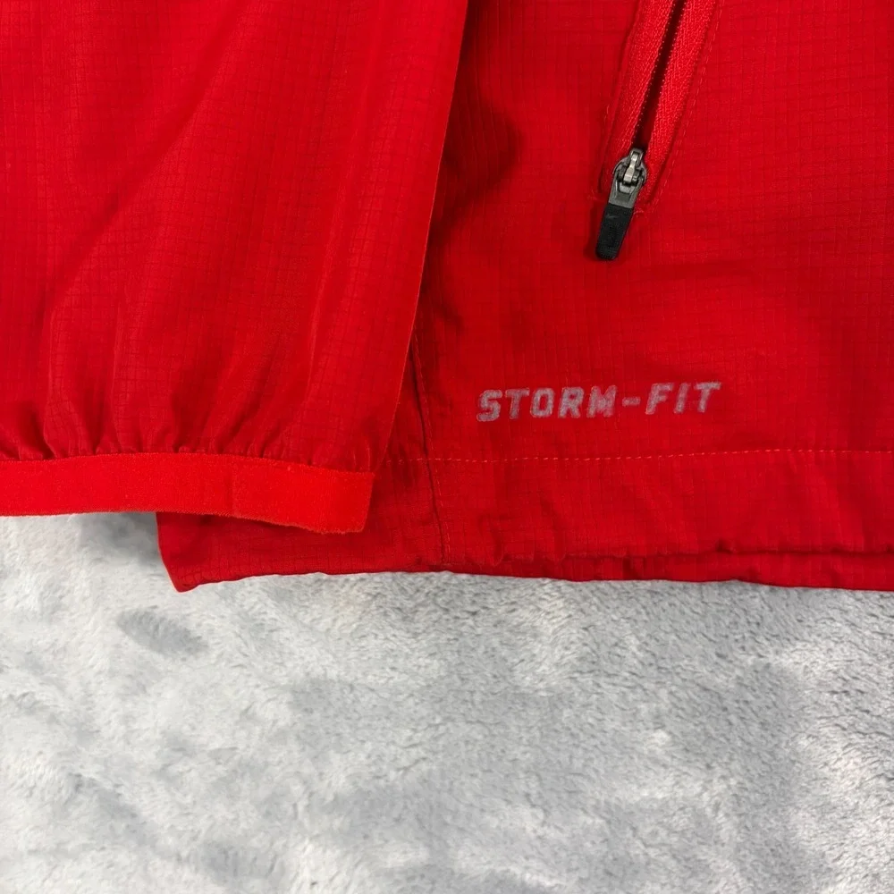 Ohio State Buckeyes Mens Large Nike Storm-Fit 1/4 Zip Pullover Jacket Red